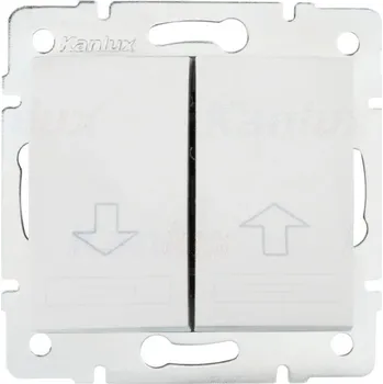 vypínač Žaluziový vypínač pod omítku Kanlux bílý 24722