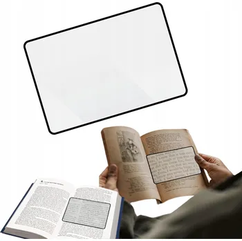 Lupa FÓLIE SKLO ZVĚTŠOVACÍ kapesní lupa na čtení flexibilní 12x18