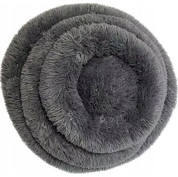 Pelíšek pro psa PELÍŠEK PRO KOČKY NEBO PSA KULATÝ KOBLÍK PLYŠOVÝ POLŠTÁŘ PRO ZVÍŘATA