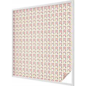 Okenní dekorace Fólie Vitrážová dýha Samolepicí Mléčná na okno Retro listy 100x116