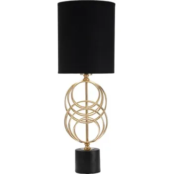 Lampička Stolní lampa Circly 58,5 cm černo-zlatá