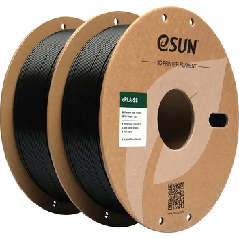 Filament SADA X2 eSUN PLA filament 1,75 mm černý pro 3D tiskárny 2KG