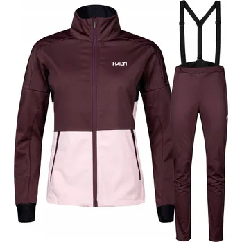 Dámské oblečení Dámský Komplet HALTI Huuru XC pro Běžkování - Bunda a Kalhoty Softshell 10000, Velikost 40