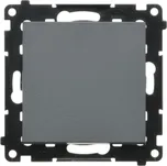 Vypínač jednopólový, řazení 1, 10 A / 230 V~, bezšroubové svorky, Simon 55 TW1.01/116, grafitová
