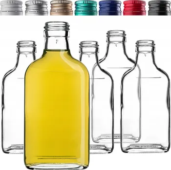 Láhev Skleněná láhev Kadax 200 ml, bezbarvá, 10 ks