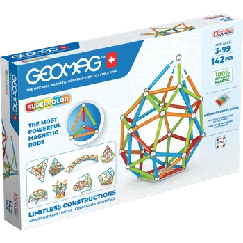 Stavebnice Geomag Geomag Supercolor 142 dílků