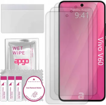 Pouzdro na mobilní telefon 3x Fólie ochranná pro Vivo V60