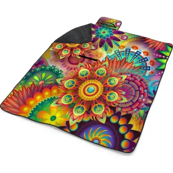 deka Sablio Plážová deka Barevné obrazce: 200x140 cm