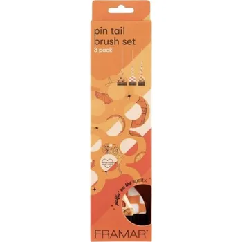 Kosmetický štětec Framar Pin Tail Brush Set Puttin' On The Spritz - sada tří štětců