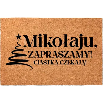 KOKOSOVÁ VSTUPNÍ ROHOŽKA 40X60 VÁNOČNÍ DÁREK | SUŠENKY ČEKAJÍ