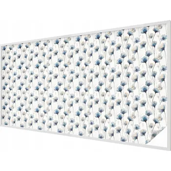 Okenní dekorace Ozdobná Fólie mléčná fólie Samolepicí Modré květy 200x100