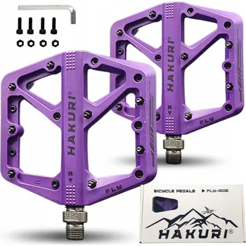 Pedál na kolo Platformové pedály Hakuri PEDAŁY PLATFORMOWE HAKURI FLY-RIDE FIALOVÉ LEHKÉ fialový