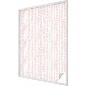 Okenní dekorace Samolepicí Okenní Fólie Mrazivá Dekorativní Vzor Rybí Kost pastelová 100x146