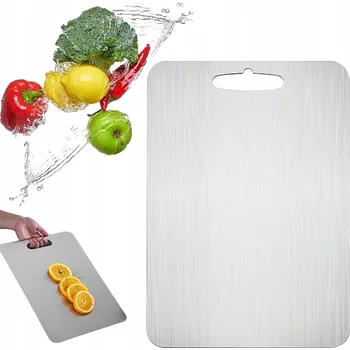 Kuchyňské prkénko Ocelové Prkénko na Krájení Oboustranné Odolné Ocel