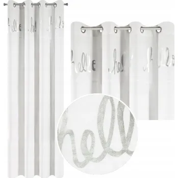 Obraz Závěs polozatemňovací s kroužky 140 cm x 250 cm