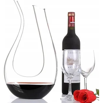 Karafa dekantér z křišťálového sklo na víno, džus 1.5L - svátky, dárek
