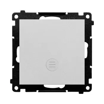 vypínač Vypínač jednopólový, se signalizačním LED podsvětlením, řazení 1So , 10 A / 230, Simon 55 TW1ZL.01/143, hliníková