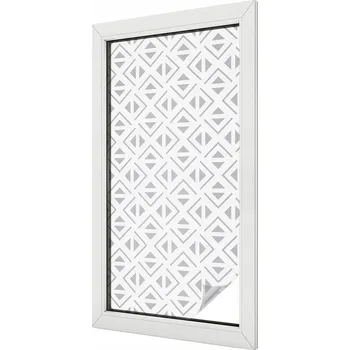Okenní dekorace Fólie Vitrážová dýha Samolepicí Mléčná fólie na okno Geometrický vzor 50x100