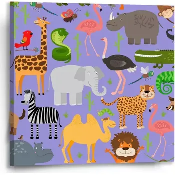 Obraz Sablio Obraz Animované safari - 50x50 cm