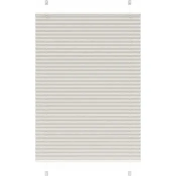 Roleta Roleta plisé světle šedá 90x100 cm Šířka látky 89,4 cm