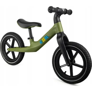 Odrážedlo ODRÁŽEDLO PRO DĚTI LEHKÉ NAFUKOVACÍ KOLA NASTAVITELNÉ 12' zelené