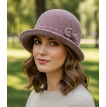 Klobouk Agrafka klobouk bucket hnědý velikost 57