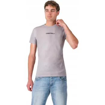 Bavlněné tričko Castelli Classico šedé vel XL