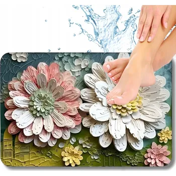 Koupelnová předložka MATA ŁAZIENKOWA XXL PROTISKLUZOVÁ RYCHLESCHNOUCÍ SAVÝ KOBEREC DO SPRCHY