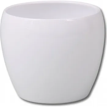Květináč Květináč 8,1 cm keramický bílý