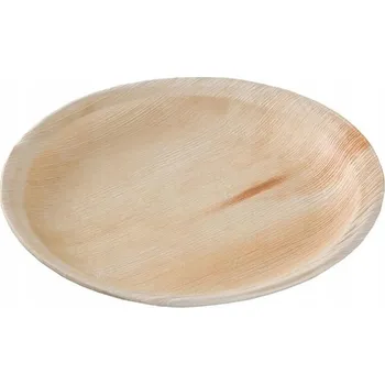 Jednorázové nádobí Eko talíře z palmových listů na párty a pikniky, 25 ks, 15 cm