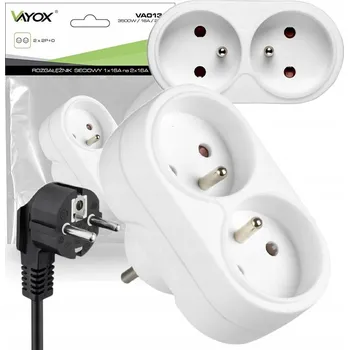 Elektrická zásuvka Vayox Elektrická Zásuvka rozbočka