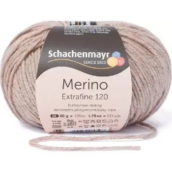 Příze Schachenmayr Merino extrafine 120 Pískový melír 104 (Příze Merino extrafine 120 Pískový melír 104)