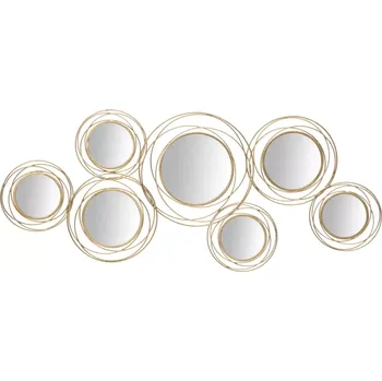 Zrcadlo Nástěnné kovové zrcadlo Melly 124,5 cm zlaté