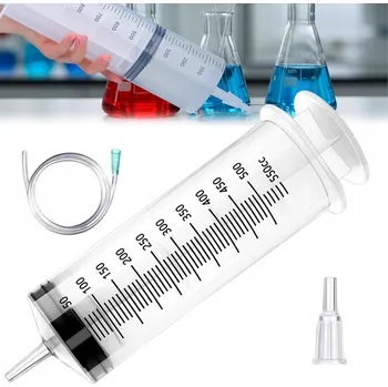 Zahradní hadice STŘÍKAČKA NA KATETRIZACI 500ML 1 KS + HADICE 1 M + ADAPTÉR