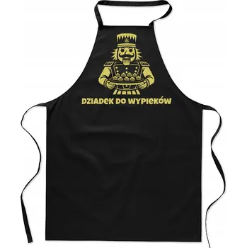 Kuchyňská zástěra KUCHYŇSKÁ ZÁSTĚRA dámská pánská vánoční bavlněná s potiskem černá