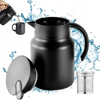 Termoska TERMOSKA Z NEREZOVÉ OCELI 1L VAKUOVÁ IZOLACE UDRŽUJE TEPLOTU 6H