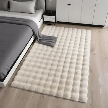 Koberec KOBEREC KOŽEŠINA 60X90 BÉŽOVÝ MĚKKÝ PRATELNÝ