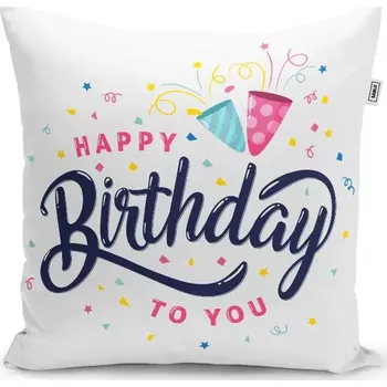 Polštář Sablio Polštář Happy birthday to you 2: 40x40 cm