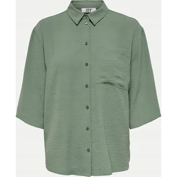 Dámská košile JDY dámská košile s krátkým rukávem, bez vzoru, bílá JDY-15271186 SEA SPR, velikost XL