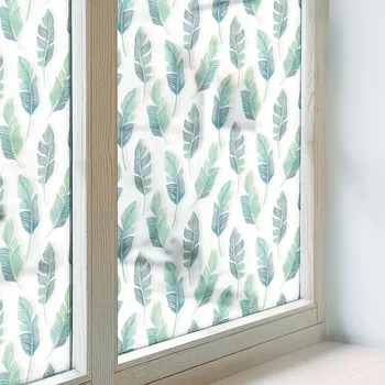 Okenní fólie Dekorativní mléčná Fólie na okno s geometrickým motivem trojúhelníků 100x116 cm