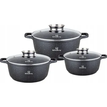 Sada nádobí SADA HRNCŮ 6 KS S MARMOROVÝM POVRCHEM KB 4023