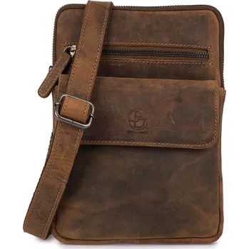 Bellugio kožená taška z pravé kůže, bez vzoru