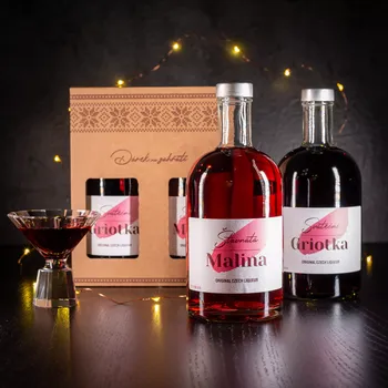 Dárkový potravinový koš Dárkové balení Maliny a Griotky