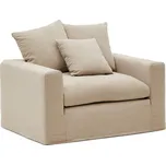 Béžové lněné křeslo Nora – Kave Home ID_1655956