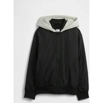 GAP Chlapecké Dětský zateplený bomber s kapucí GAP Černá S (2966492)