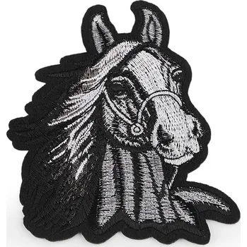 Nažehlovačka kůň, střední, 2 šedá černá