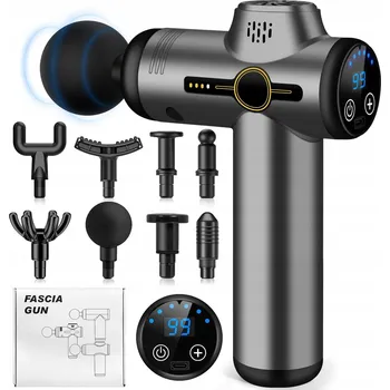 Masážní přístroj Masážní pistole Masážní Přístroj na záda, nohy a tělo, 8 nástavců Massage Gun