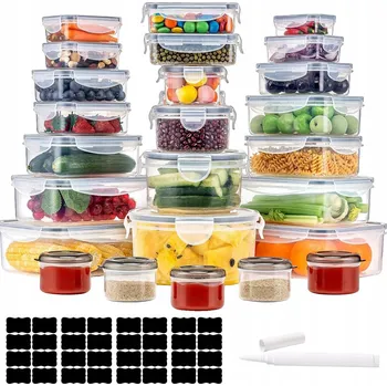 Dóza na potraviny 25x DÓZY NA POTRAVINY OBĚDOVÝ BOX SNÍDAŇOVÝ BOX BEZ BPA DO MIKROVLNNÉ TROUBY LEDNIČKY