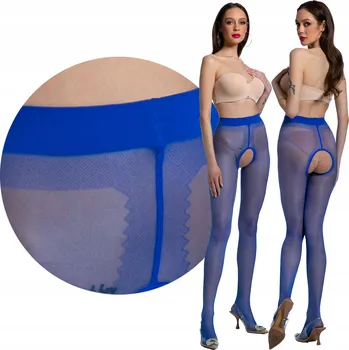 Dámské punčochy Punčocháče hladké Amour Amour Hip Gloss 20 DEN modré Very Peri, velikost XXL