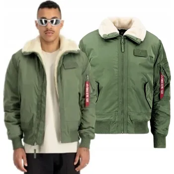 Moto bunda Bunda Alpha Industries B15-2 TT 198122 01 Sage Green XXL